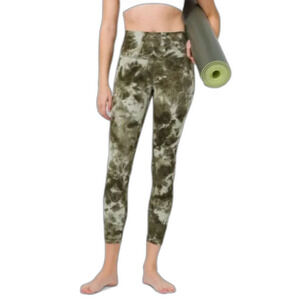 Lululemon Align High-Rise Pant Pockets 25" Diamond Dye Light Sage Olive